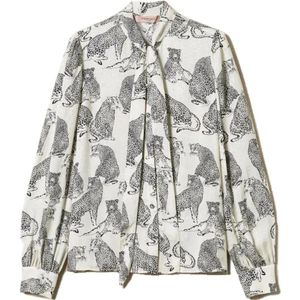 Twinset, Dames, Blouses & Shirts, Veelkleurig, Maat: XL Viscose,