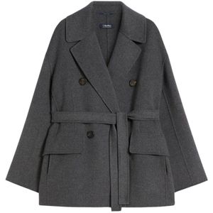 Max Mara, Dames, Jassen, Grijs, Maat: XS Wol,