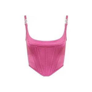 Versace Top BRA - Stijlvol en Trendy , Pink , Dames , Maat: XS