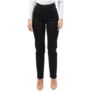 Hugo Boss, Dames, Jeans, Zwart, Maat: W26 Denim,
