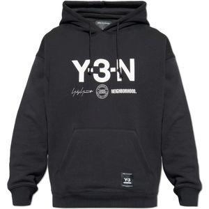 Y-3, unisex, Sweatshirts & Hoodies, Zwart, Maat: L Katoen,
