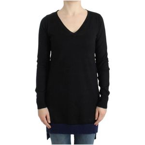 Costume National, Dames, Truien, Zwart, Maat: M Wol,