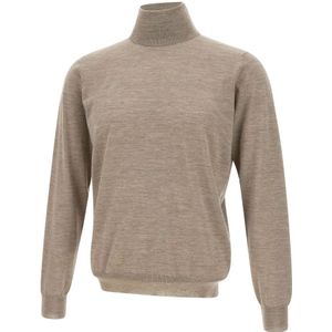 Filippo De Laurentiis, Heren, Truien, Beige, Maat: M Wol,