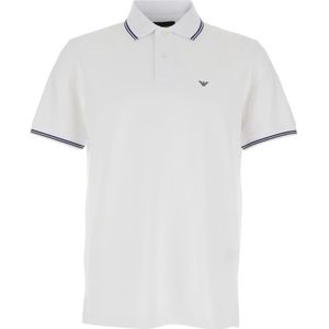 Emporio Armani, Heren, Tops, Wit, Maat: L Katoen,