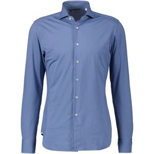 Xacus, Heren, Overhemden, Blauw, Maat: XS