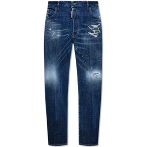 Dsquared2, Heren, Jeans, Blauw, Maat: XS Katoen,