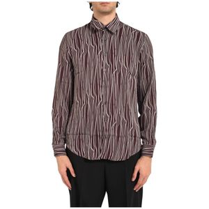 Patrizia Pepe, Heren, Overhemden, Veelkleurig, Maat: L Viscose,