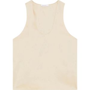 Patrizia Pepe, Dames, Tops, Beige, Maat: S Satijn,