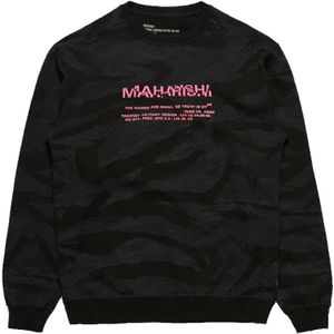 Maharishi, Heren, Sweatshirts & Hoodies, Zwart, Maat: XL Katoen,