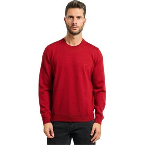 Hugo - Regular Fit - Trui - Rood - Scheerwol - Geborduurd Logo