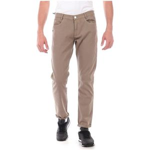 Daniele Alessandrini, Heren, Broeken, Beige, Maat: W30 Katoen,