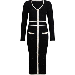 Liu Jo, Dames, Jurken, Zwart, Maat: L