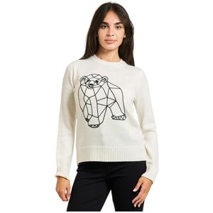 Emporio Armani, Dames, Truien, Wit, Maat: M Wol,