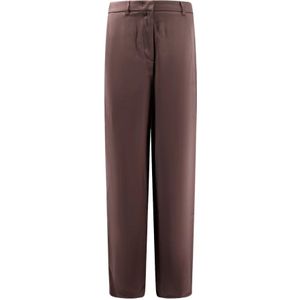 Giorgio Armani, Dames, Broeken, Bruin, Maat: S Zijde,
