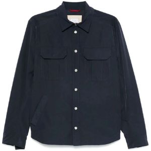 Brunello Cucinelli, Heren, Jassen, Blauw, Maat: 2XL Polyamide,