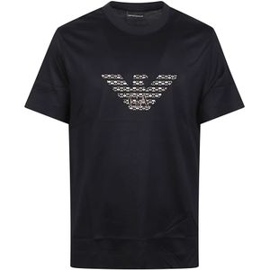 Emporio Armani, Heren, Tops, Blauw, Maat: XL