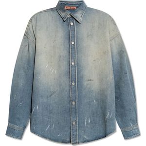 Acne Studios, Dames, Blouses & Shirts, Blauw, Maat: S Denim,
