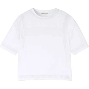 Ermanno Scervino, Dames, Tops, Wit, Maat: XS Katoen,