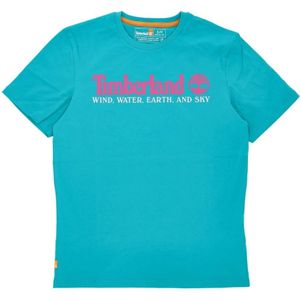 Timberland, Heren, Tops, Blauw, Maat: L Katoen,