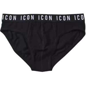 Dsquared2, Heren, Ondergoed, Zwart, Maat: M Katoen,