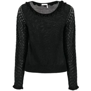 See by Chloé, Dames, Truien, Zwart, Maat: XS Wol,