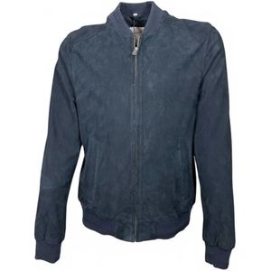 Oakwood, Dames, Jassen, Blauw, Maat: S Suède,