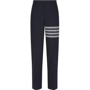 Thom Browne, Heren, Broeken, Blauw, Maat: 2XL Wol,