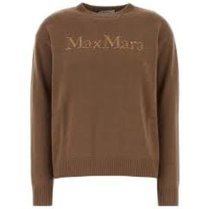 Max Mara, Dames, Truien, Bruin, Maat: XS Wol,