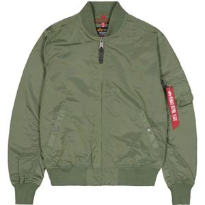 Alpha Industries, Heren, Jassen, Groen, Maat: L Nylon,
