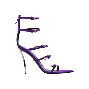 Versace Pin-Point hak sandalen , Purple , Dames , Maat: 41 EU