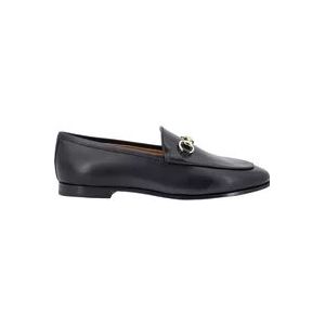 Gucci Iconische Leren Loafer met Metalen Horsebit , Black , Dames , Maat: 40 EU