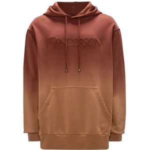 JW Anderson, Heren, Sweatshirts & Hoodies, Bruin, Maat: M Katoen,