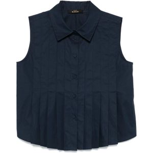 Twinset, Dames, Blouses & Shirts, Blauw, Maat: S
