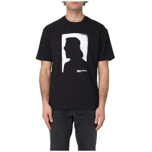 Karl Lagerfeld, Heren, Tops, Zwart, Maat: XL