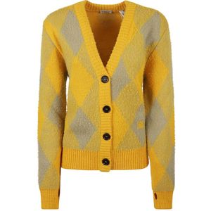 Burberry, Dames, Truien, Veelkleurig, Maat: S Wol,