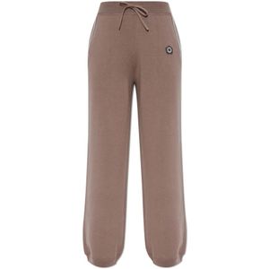 Kenzo, Dames, Broeken, Beige, Maat: L Katoen,