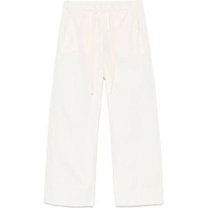 Max Mara, Dames, Broeken, Wit, Maat: XS Zijde,