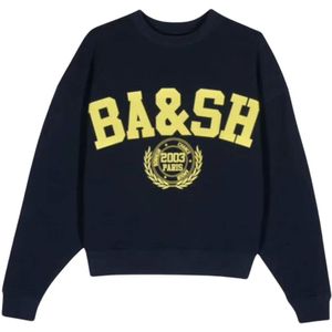 Ba&Sh, Dames, Sweatshirts & Hoodies, Blauw, Maat: S Katoen,