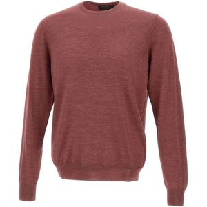 Gran Sasso, Heren, Truien, Paars, Maat: M Zijde,