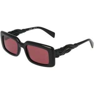 Liu Jo - LJ806S - Zonnebril - Zwart - Rode Lenzen