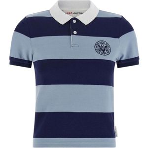 A.p.c., Dames, Tops, Blauw, Maat: S Katoen,