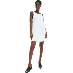 Calvin Klein, Dames, Jurken, Wit, Maat: 2XS Katoen,