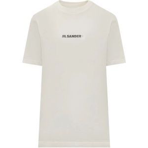 Jil Sander, Dames, Tops, Wit, Maat: S Katoen,