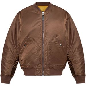 Diesel, Heren, Jassen, Bruin, Maat: S Leer,