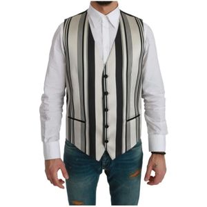Dolce & Gabbana, Heren, Pakken, Veelkleurig, Maat: M Zijde,