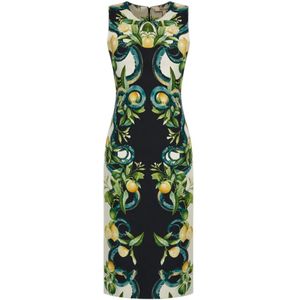 Roberto Cavalli, Dames, Jurken, Veelkleurig, Maat: L Viscose,