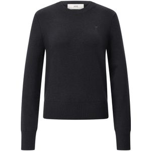Ami Paris, Dames, Truien, Zwart, Maat: S Wol,