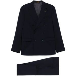 Manuel Ritz, Heren, Pakken, Blauw, Maat: 2XL