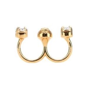 Versace Medusa Gouden Metalen Ring , Yellow , Dames , Maat: S