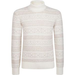 Eleventy, Heren, Truien, Beige, Maat: XL Zijde,
